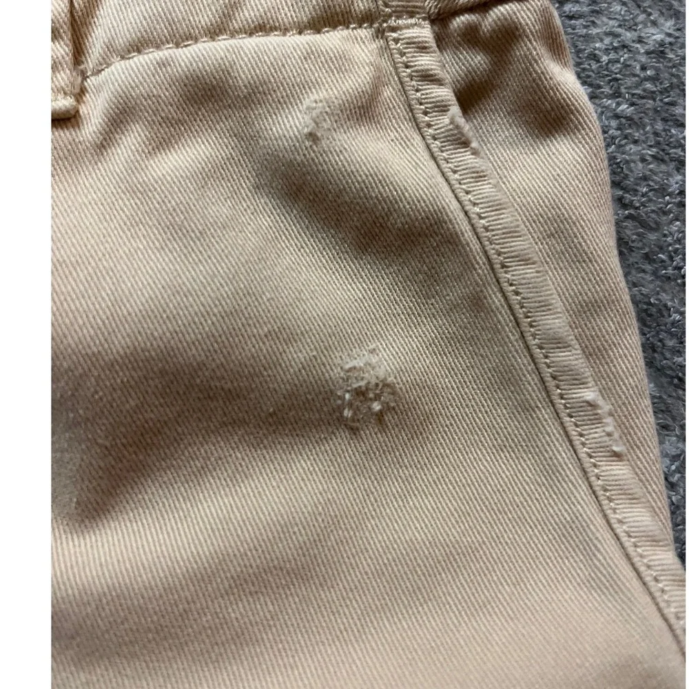 J. Crew Broken in Boyfriend Womens Khaki Chino Shorts Size 6 100% Cotton Preppy